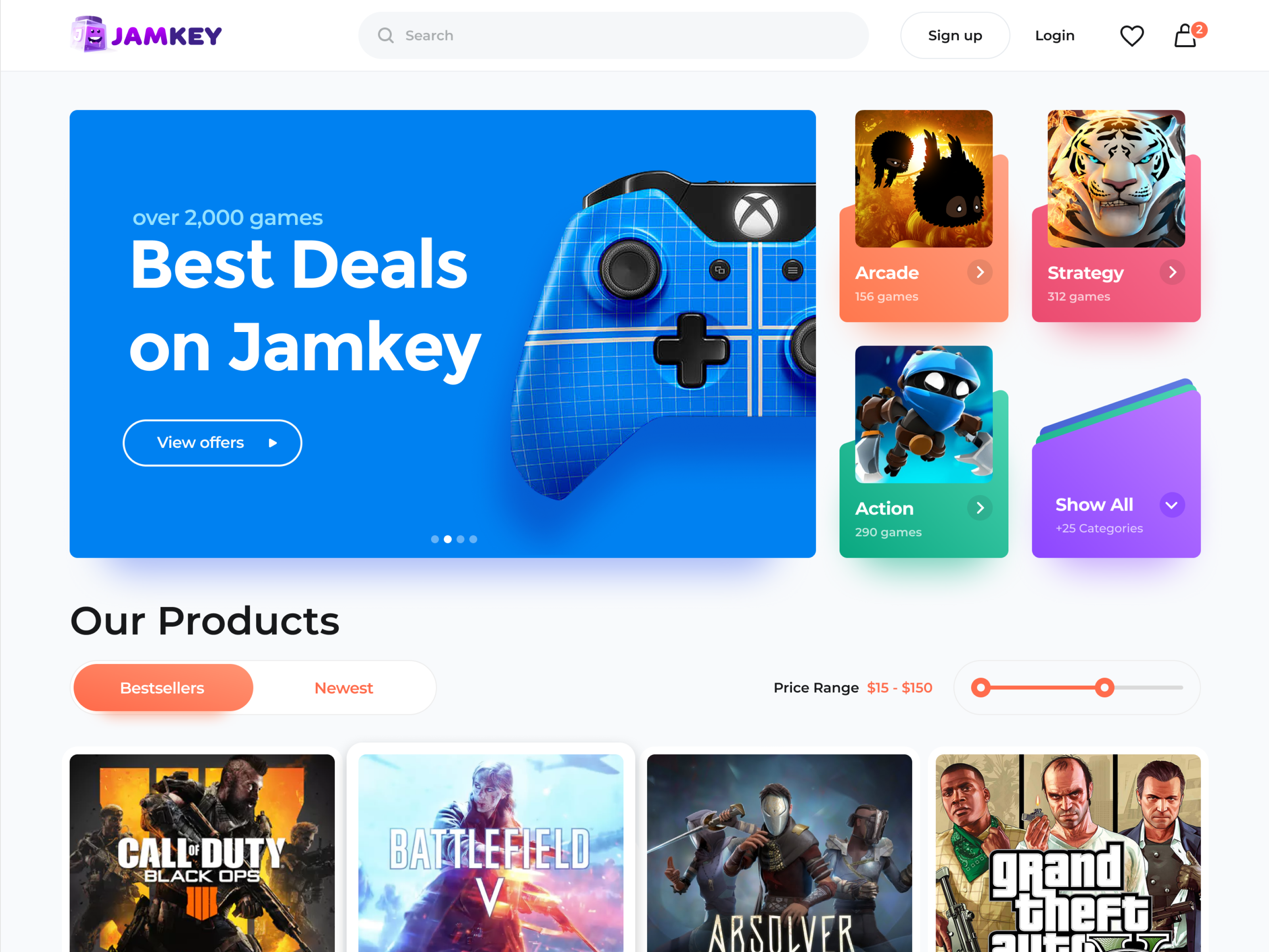 Jamkey Electronics Store Design